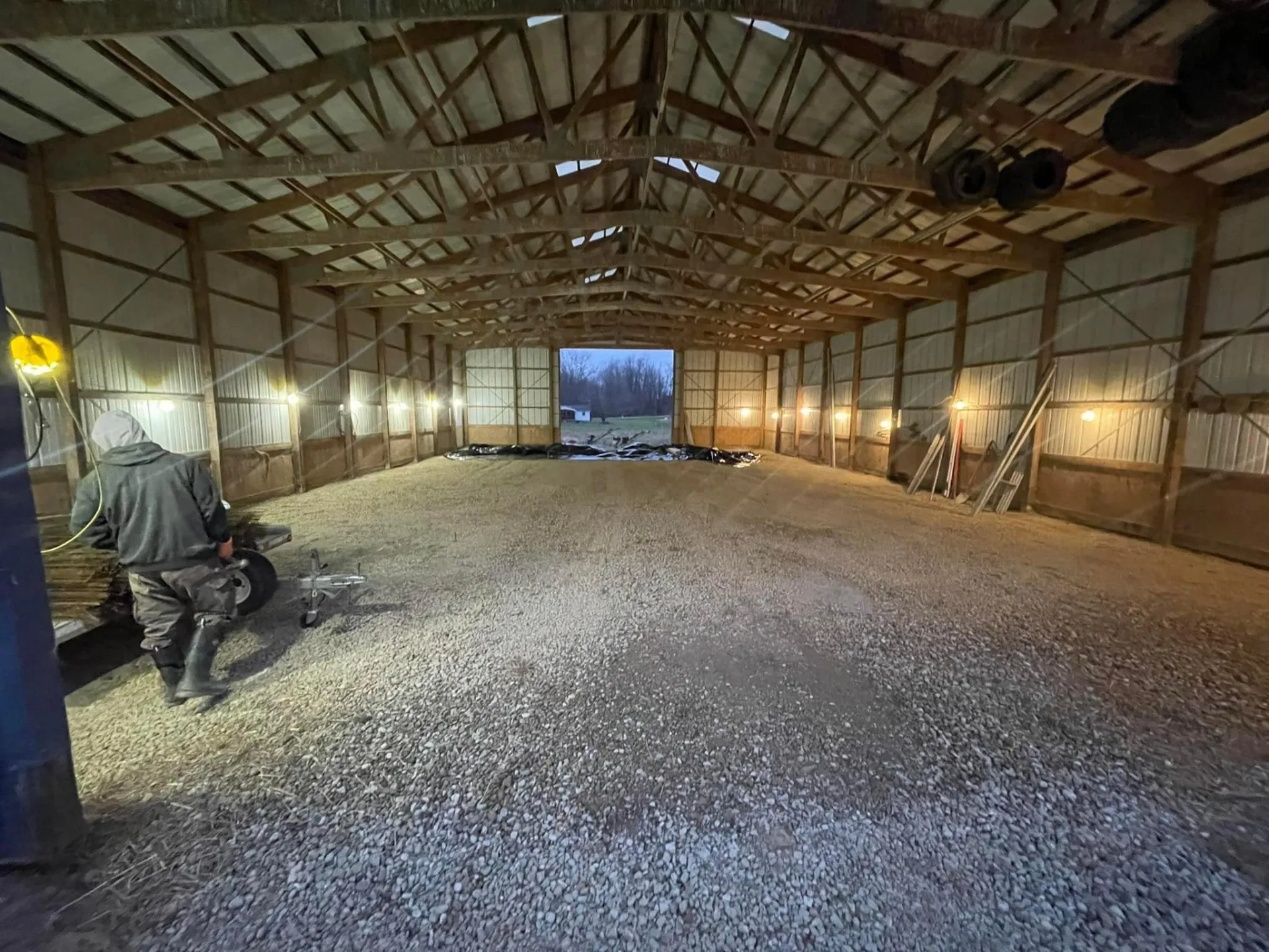 Pole barn site prep