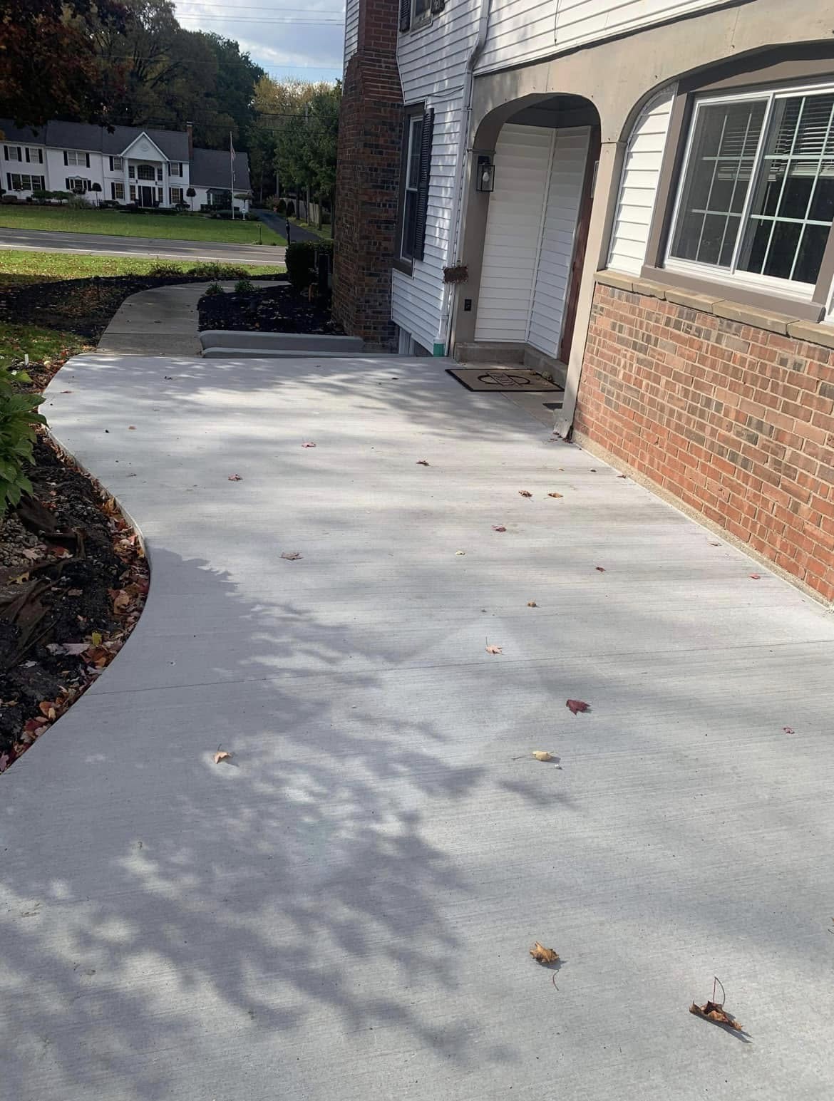 Finished driveway & walkway