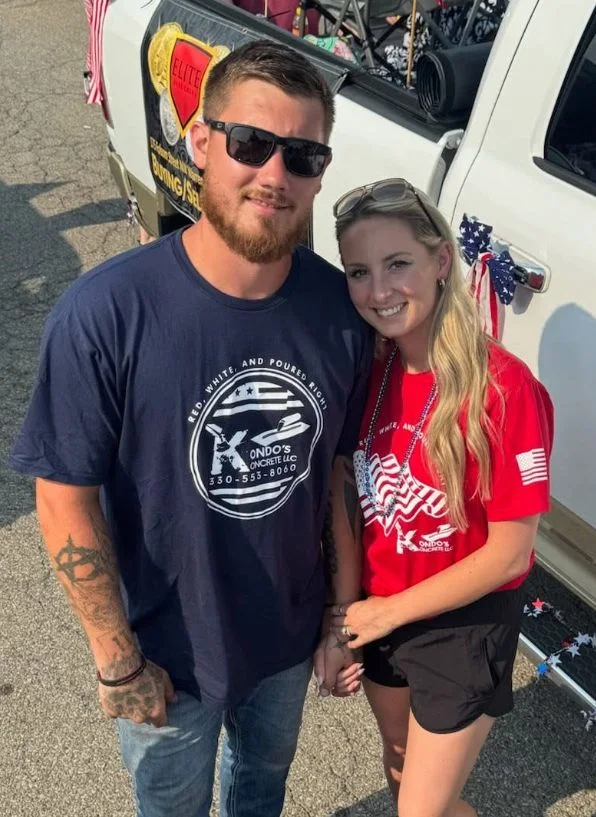 Stephen and Nicole Kondilas — owners of Kondo's Koncrete LLC