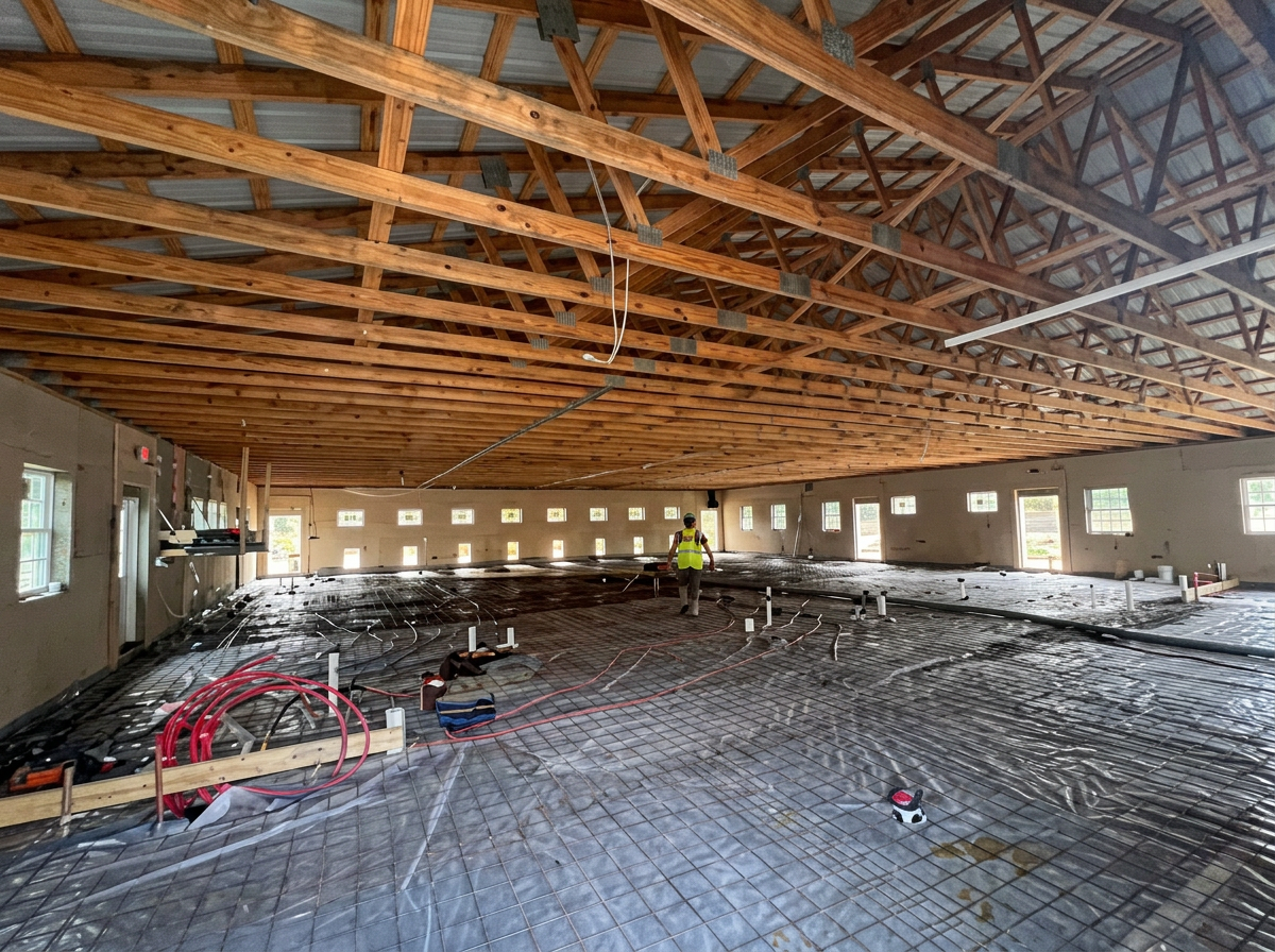 Large floor for The Healthy Hearts and Paws project